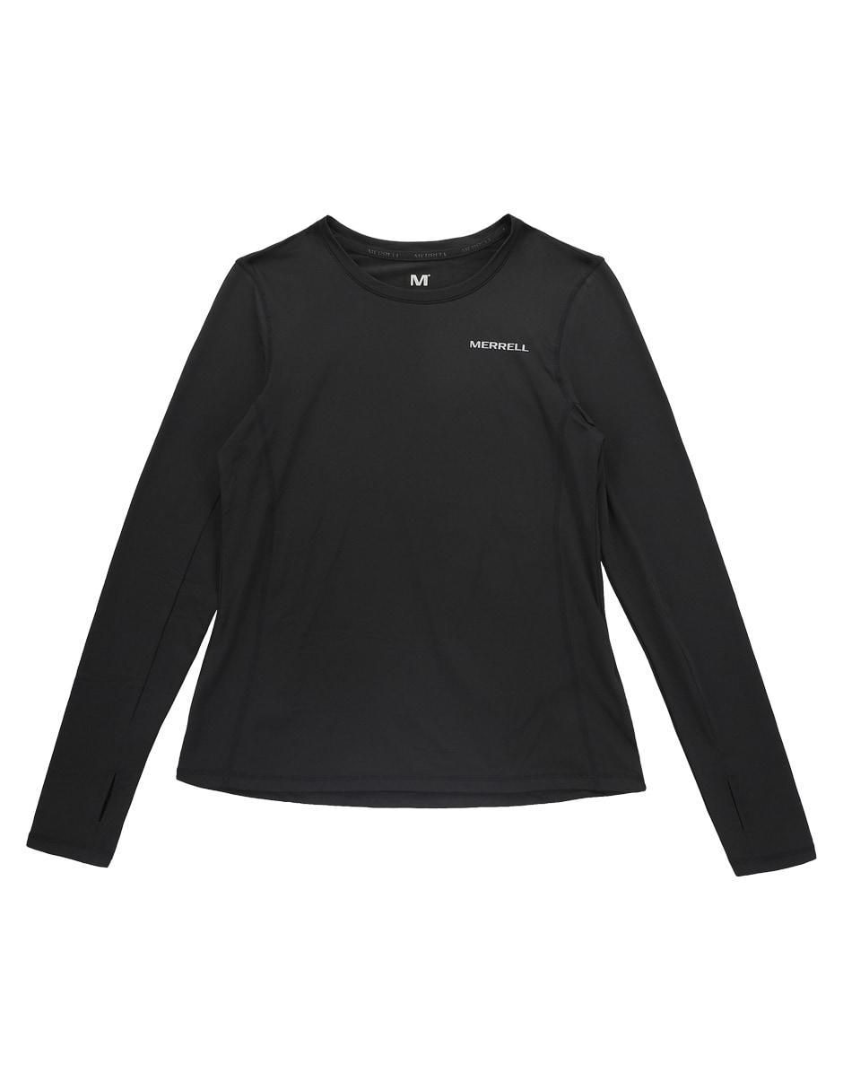 Playera manga larga cuello redondo para mujer Playera manga larga cuello redondo para mujer
