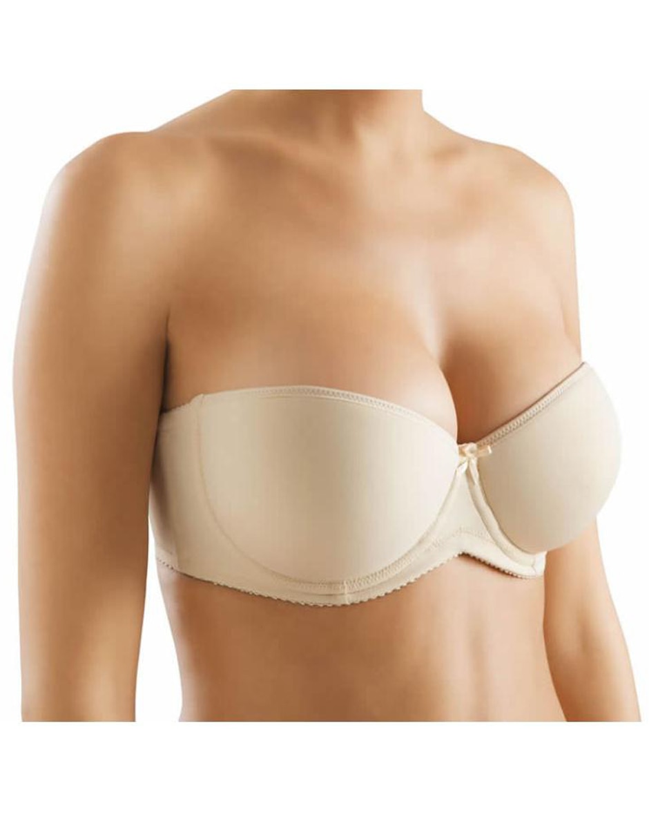Brassiere strapless media copa para mujer Brassiere strapless media copa para mujer
