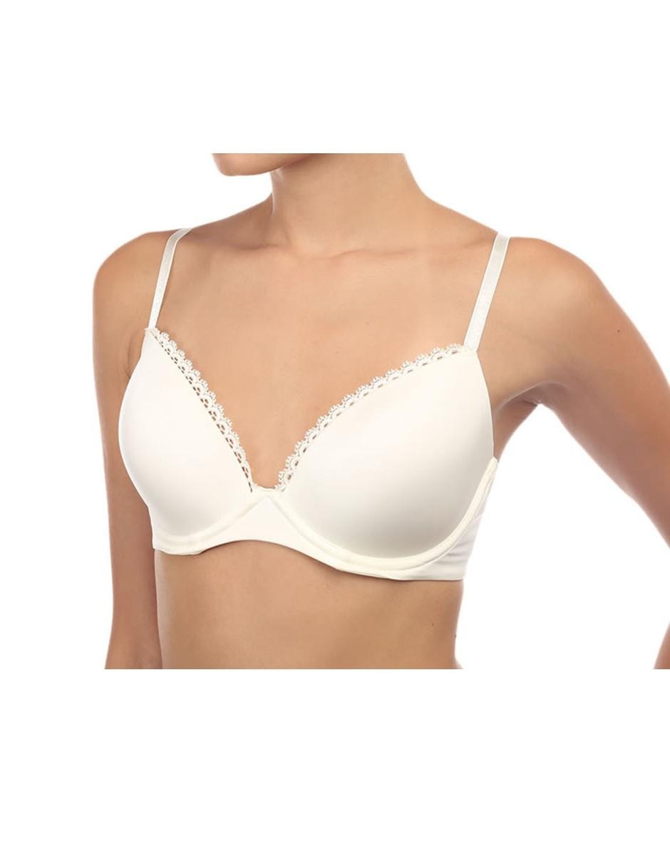 T-shirt bra copa push up para mujer