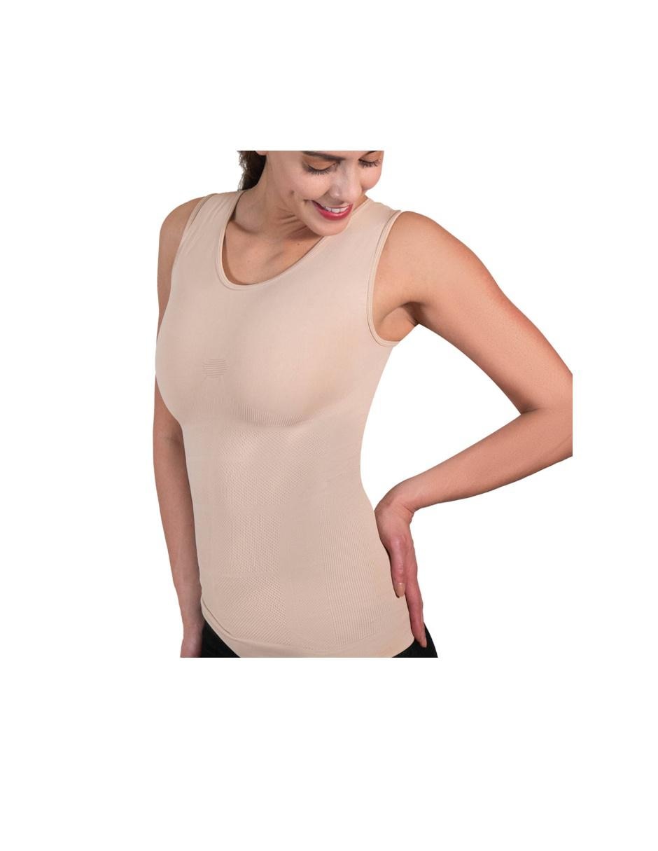 Camiseta tipo faja con compresión media para mujer 1